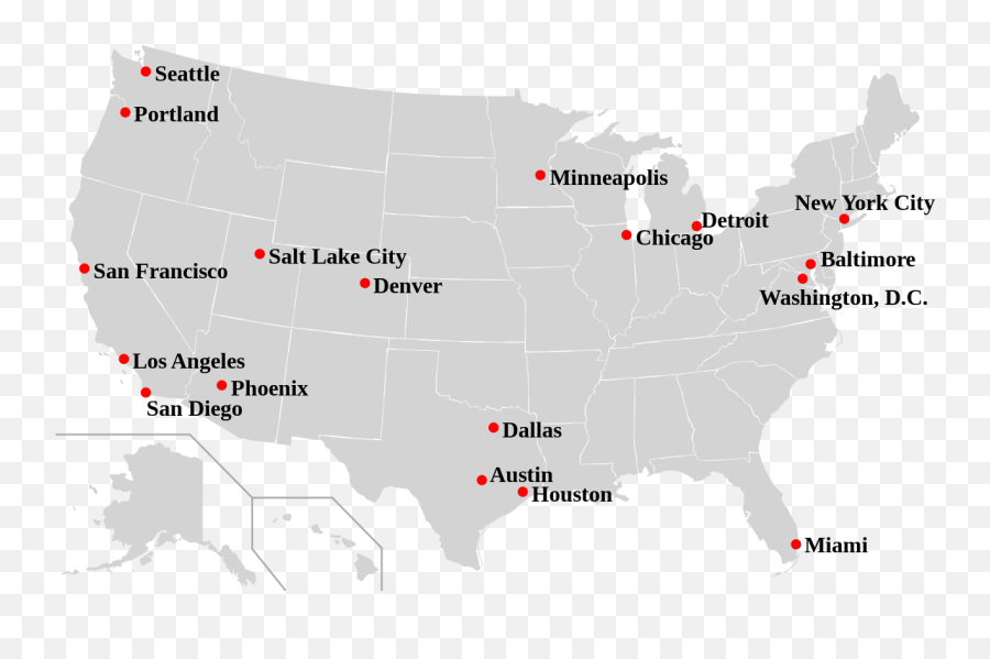Fileus Sanctuary Cities Mapsvg - Wikimedia Commons United States Map Orange Emoji,Usa Map Png
