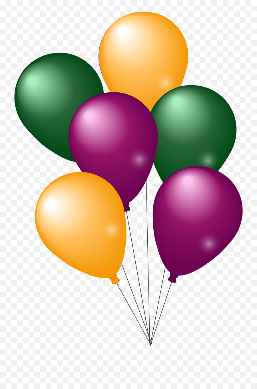 Png Images - Colorfulpartyballoonspngimagepng Snipstock Party Balloons With Png Emoji,Pink Balloons Png
