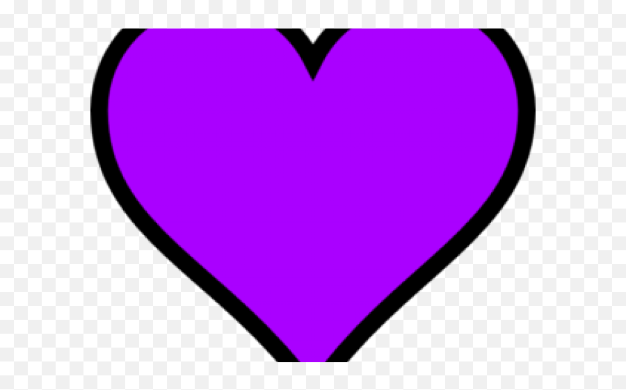 Hearts Clipart Purple - Big Purple Heart Png Emoji,Purple Heart Png