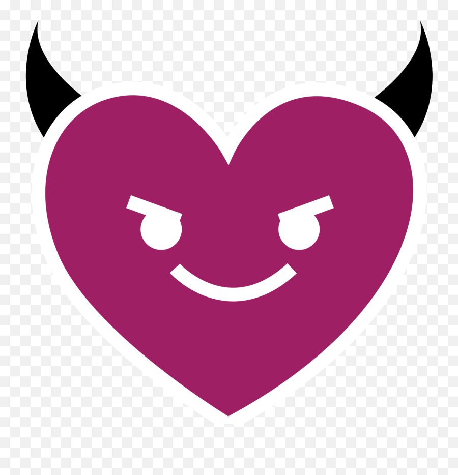 Free Heart Emoji Evil Png With - Transparent Evil Heart,Emoji Png