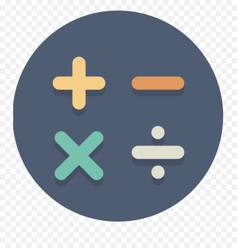 Drawn Calculator Math Png Clipart Hd Addition Subtraction - Math Icons Png Emoji,Calculator Clipart