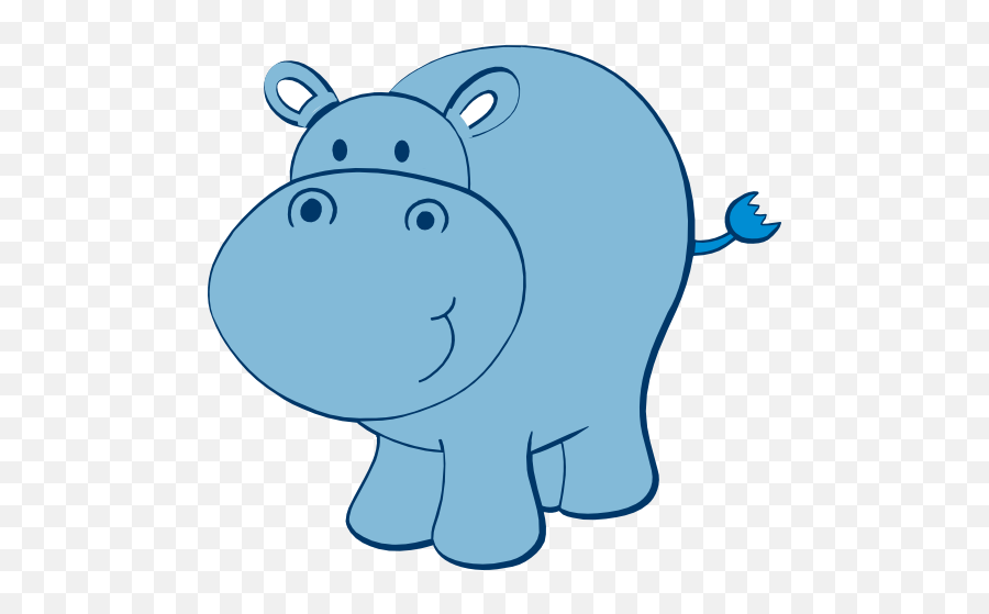 Cute Hippo Free Svg - Hippo Clipart Emoji,Hippo Clipart