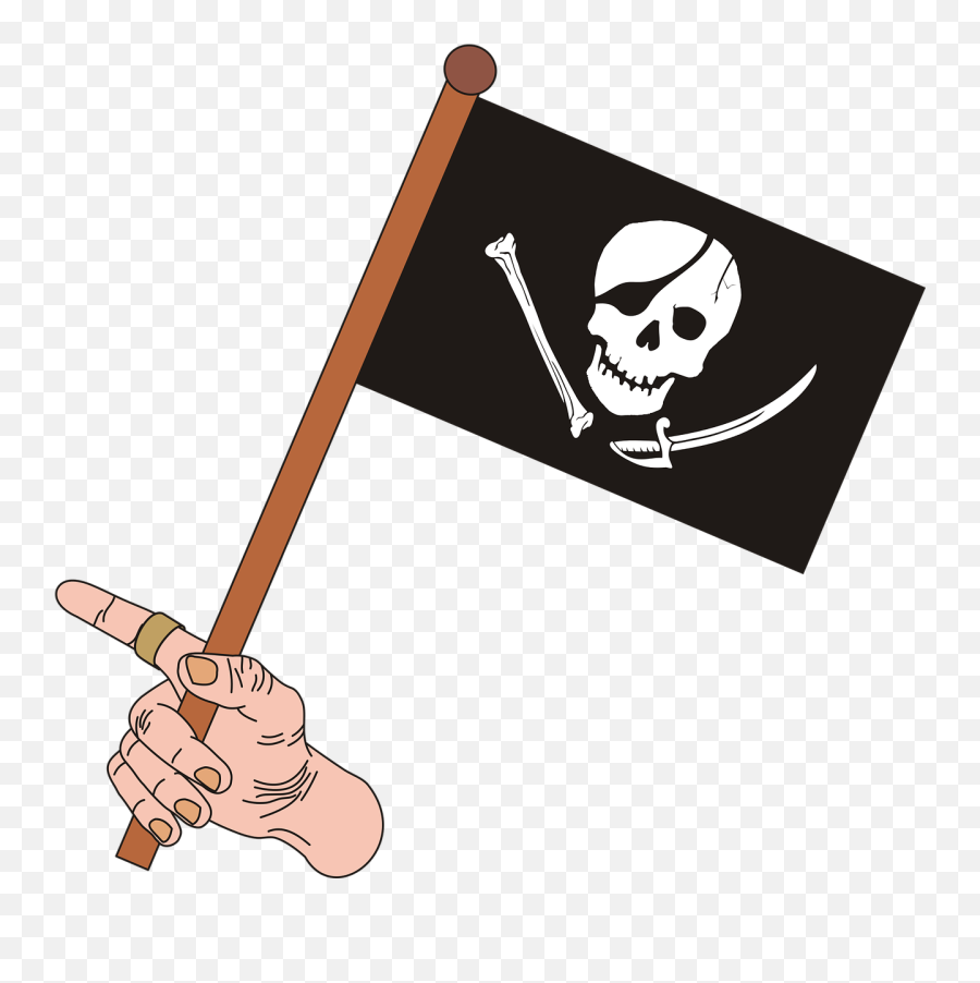 Graphics Pirate Skull The - Free Vector Graphic On Pixabay Emoji,Pirate Flag Png