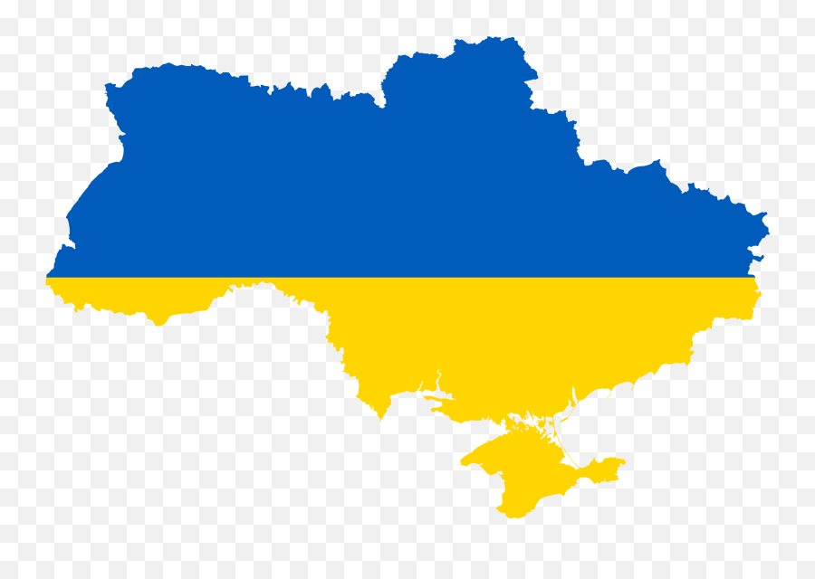 Big Image - Ukraine Flag Map Clipart Full Size Clipart Emoji,Uruguay Flag Png