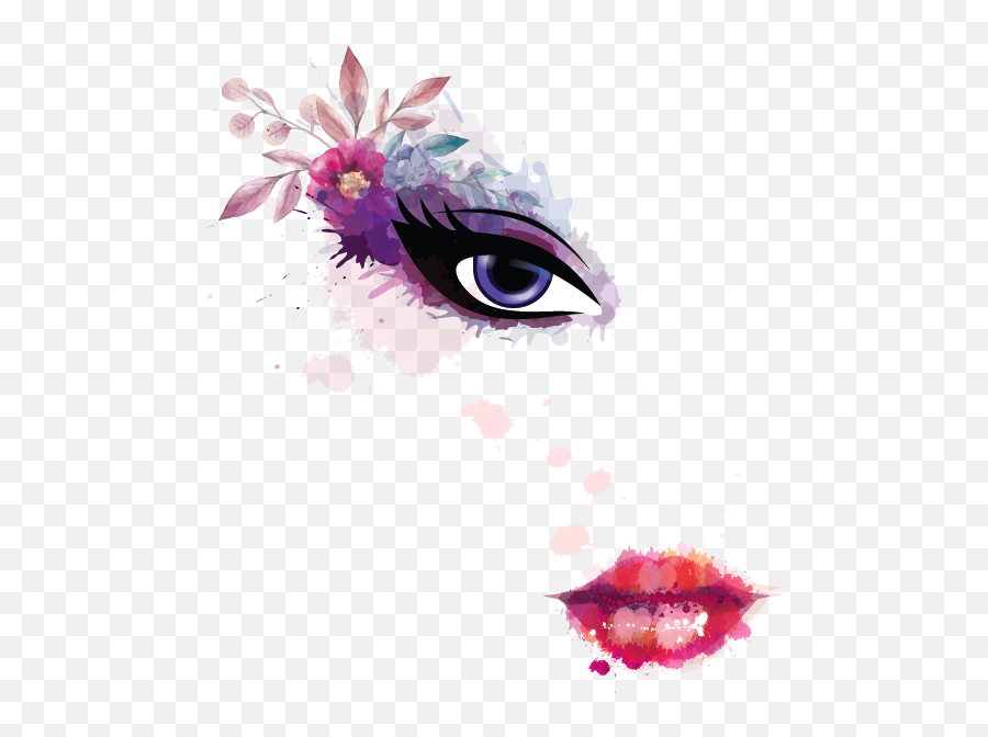 Make Sexy Beauty Logo With Free Watercolor Makeup Logo Maker Emoji,Watercolor Logo Design
