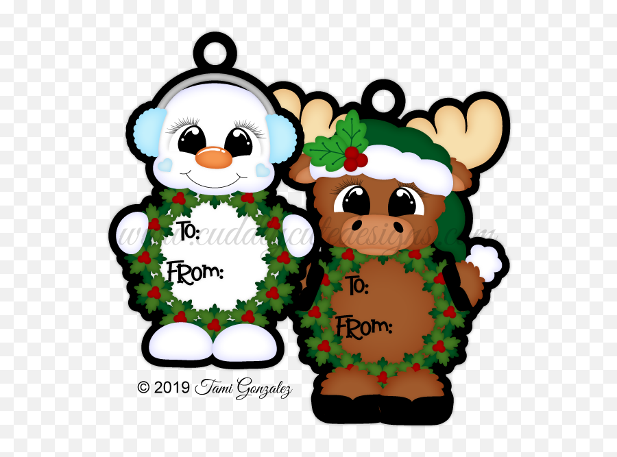 Christmas Emoji,Winter Animals Clipart