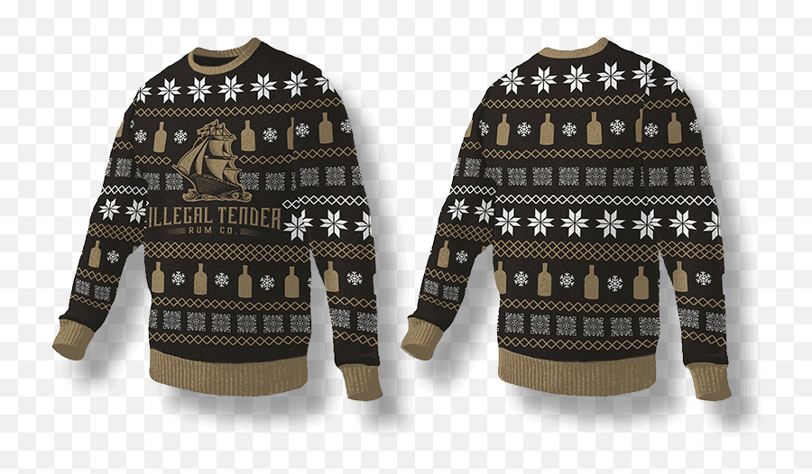 Illegal Tender Rum Co Christmas Sweater - Illegal Tender Rum Co Emoji,Sweater Png