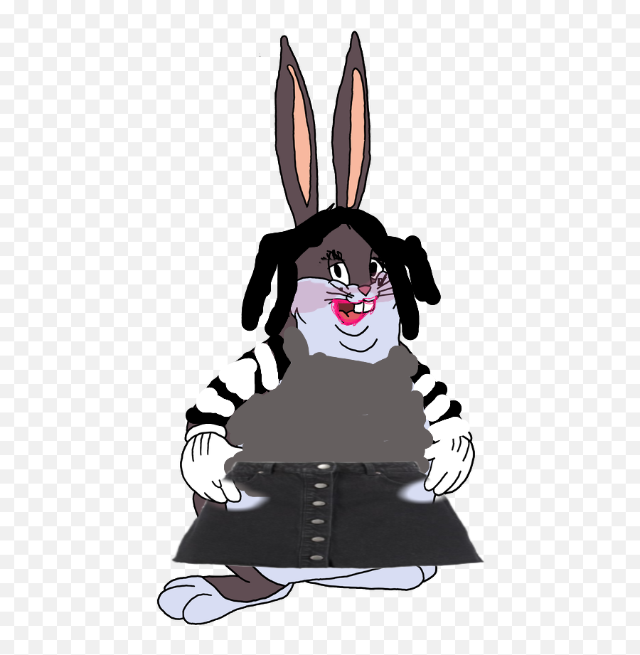 Big Chungus As An E Girl Sticker By Jazz P - Big Chungus As A Lady Emoji,Big Chungus Png