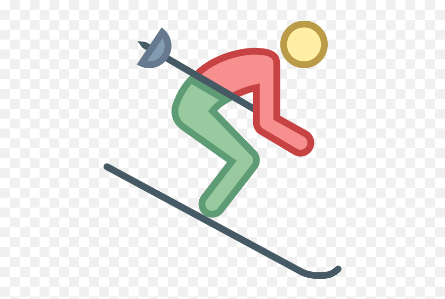 Skiing Png - Clipart Skiing Background Easy Emoji,Ski Clipart