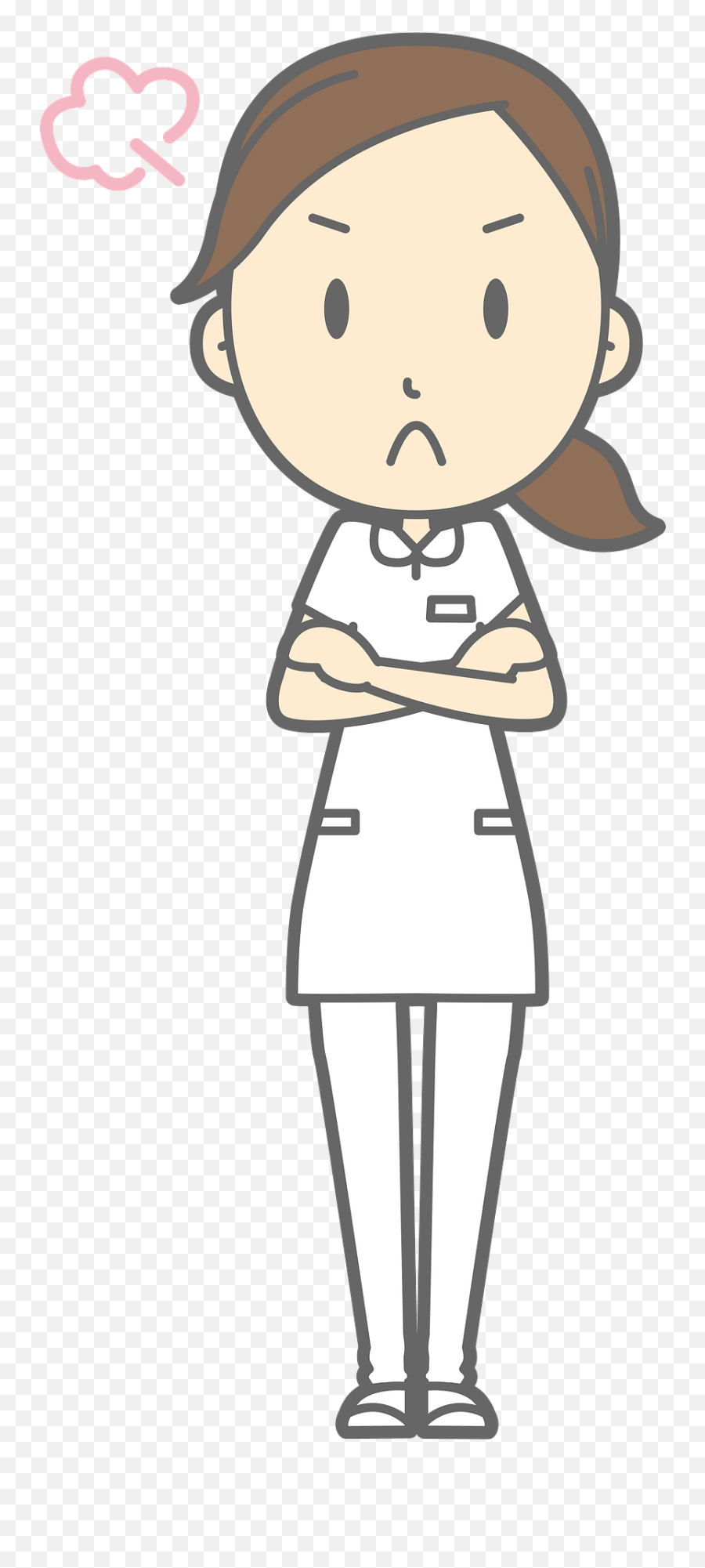 Carrie Nurse Woman Is Angry Clipart Free Download Emoji,Angry Clipart