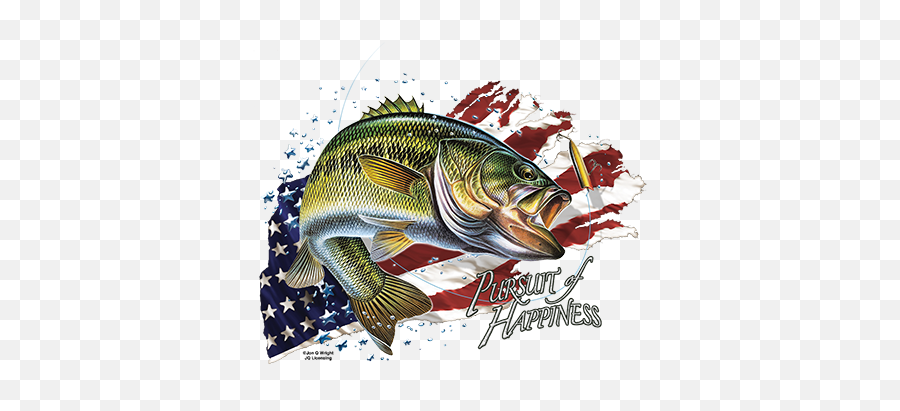 T - Fishing American Flag Png Emoji,American Flag Transparent Background
