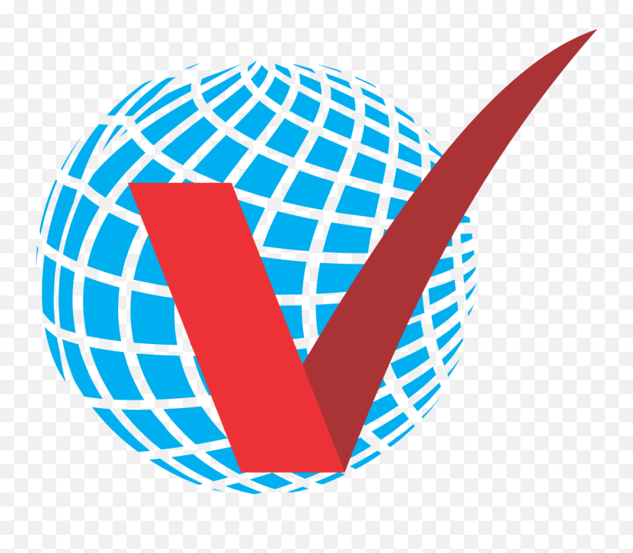 Blue V Logo Png Free Download - V Globe Logo All Emoji,V Logo