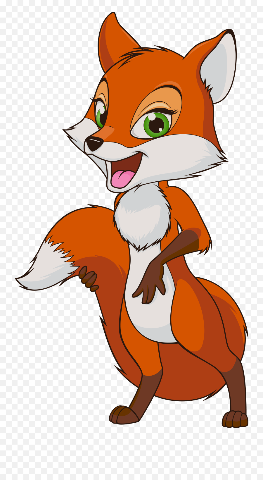 Fox Clipart Cartoon Fox Cartoon - Dibujos Animados De Un Zorro Emoji,Fox Clipart