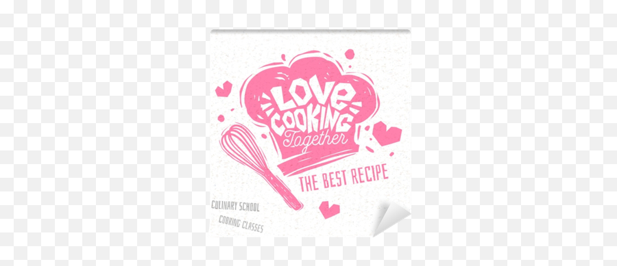 Love Cooking Together Cooking School Culinary Classes Logo Utensils Apron Fork Knife Master Chef Lettering Calligraphy Logo Sketch Style - Girly Emoji,Calligraphy Logo