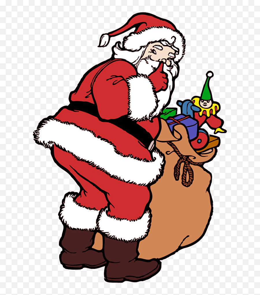 Christmas Clip Art - Merry Christmas Santa Claus Black And White Emoji,I Clipart