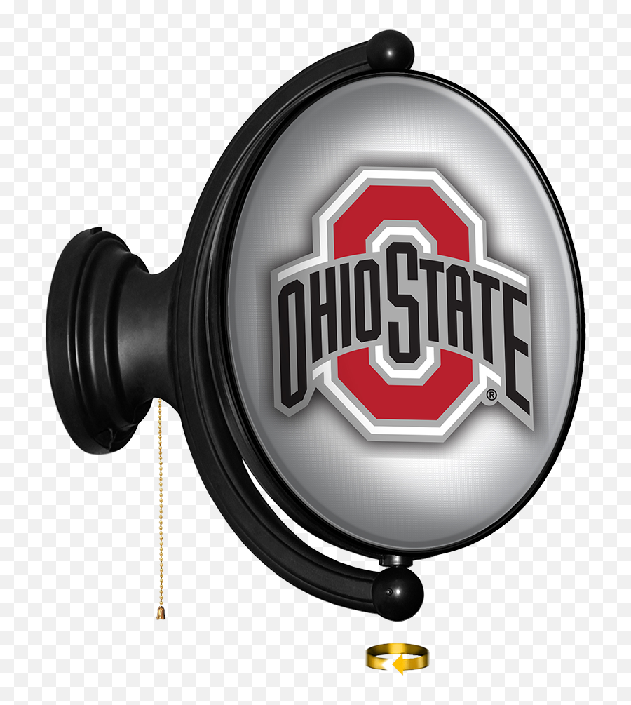 Ohio State Buckeyes Original Oval Rotating Lighted Wall - Ohio State Posters Emoji,Buckeye Logo