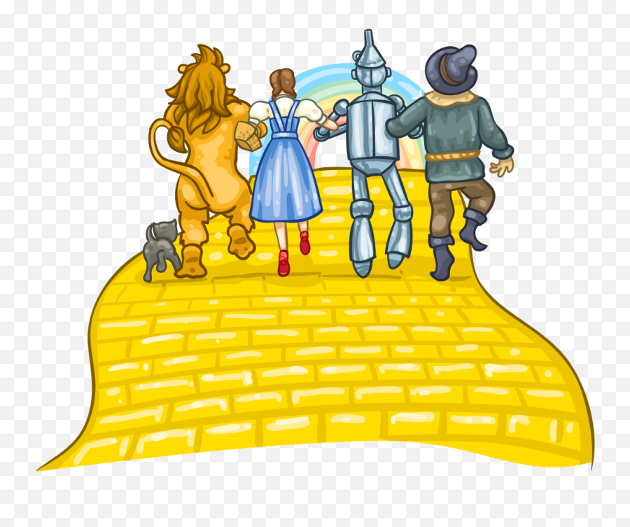 Clipart Yellow Brick Road 1622489 - Png Images Pngio Yellow Brick Road Clip Art Wizard Of Oz Emoji,Follow Clipart