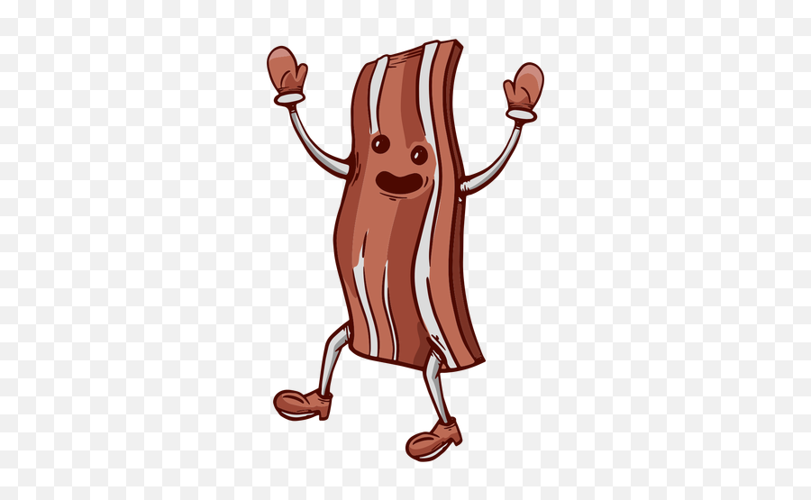 Hand Drawn Friendly Face Bacon - Happy Emoji,Bacon Transparent Background