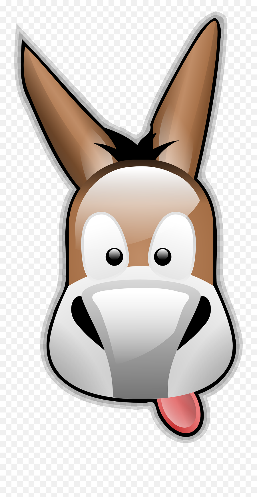 Rabits And Haressnouttail Png Clipart - Royalty Free Svg Png Logo Mule Emoji,Donkey Clipart