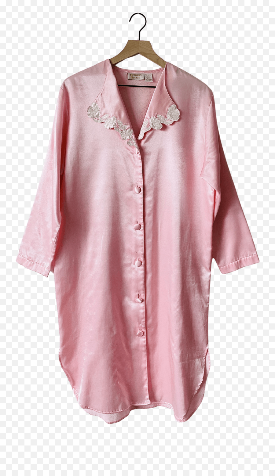 90u2019s Pink Button Up Sleep Dress By Victoriau0027s Secret Emoji,Pink Victoria's Secret Logo