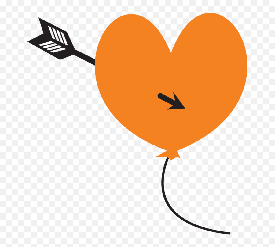 Free Arrow Through Heart 1186898 Png With Transparent Background Emoji,Orange Heart Png