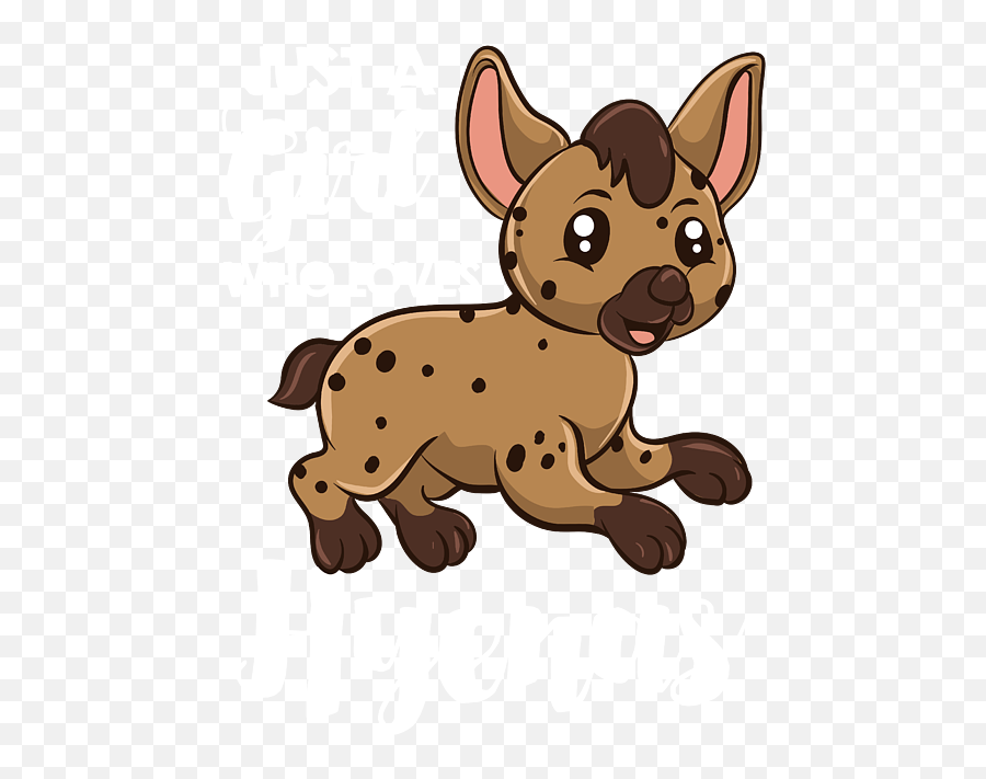 Just A Girl Who Loves Hyenas Cute Hyena Love Throw Pillow Emoji,Hyena Clipart