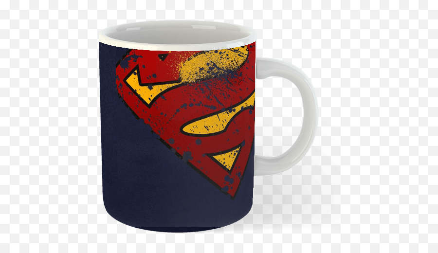 Superman Logo Blue Coffee Mug - Shophigh Emoji,Iron On Superman Logo