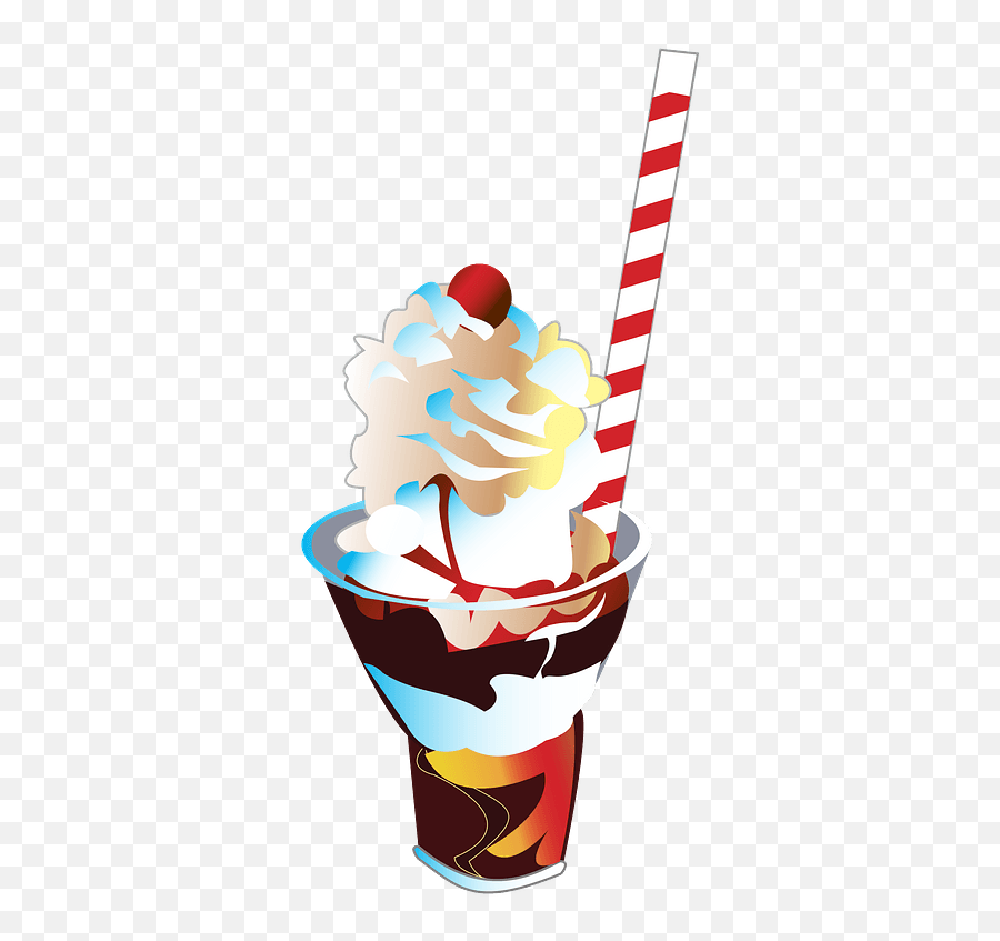 Tall Ice Cream Sundae Clipart - Dessert Emoji,Ice Cream Sundae Clipart