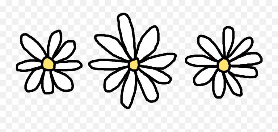 Daisies Clipart Flower Tumblr Daisies - Daisy Drawing Png Emoji,Tumblr Transparent