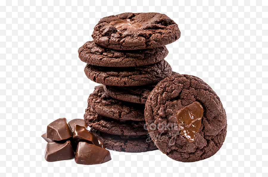 Double Trouble Chocolate Chunk - Dark Chocolate Cookie Transparent Emoji,Cookies Png