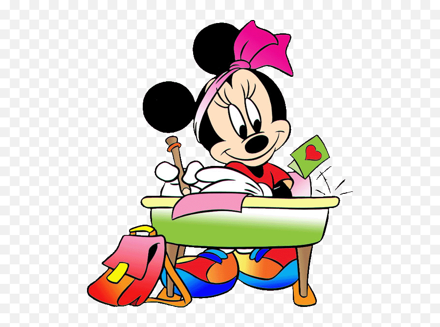 Mickey Mouse Back To School Clipart - Minnie Mouse School Clipart Emoji,Welcome Back To School Clipart