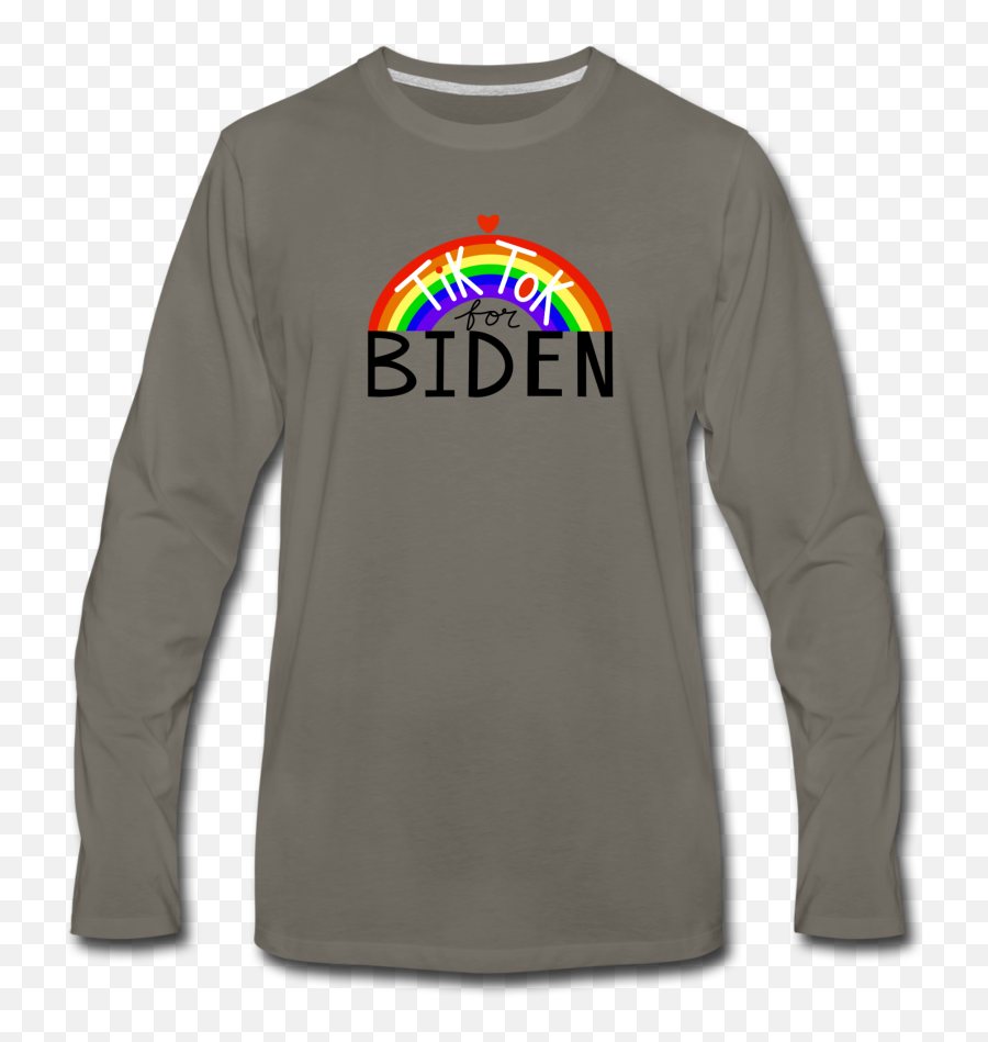 Tiktok For Biden Frontback - Long Sleeve Emoji,Pink Tiktok Logo