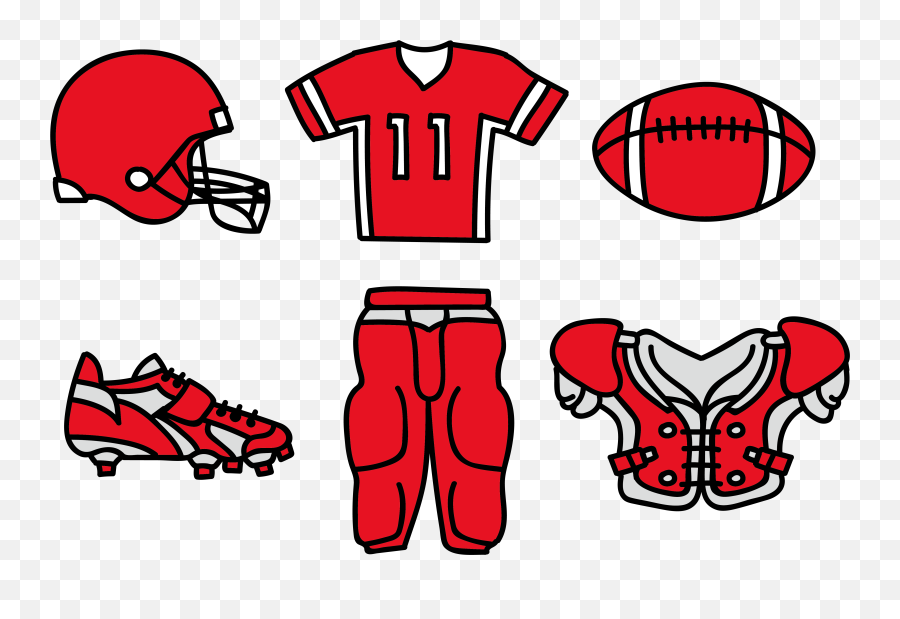 Jersey Clipart Red Jersey - Rugby Uniform Clip Art Emoji,Jersey Clipart