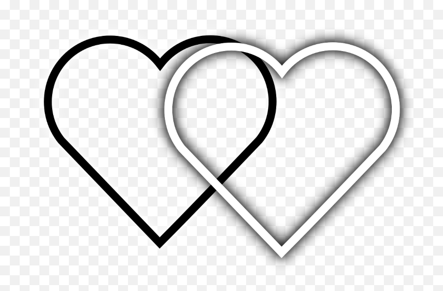 Free Cute Heart Clipart Black And White Download Free Clip - White Sticker Heart Transparent Emoji,Heart Clipart Black And White