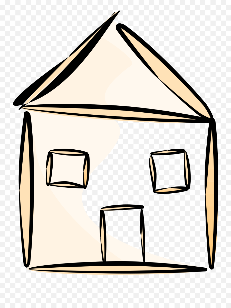 House Outline Clipart Transparent Png Emoji,House Outline Png