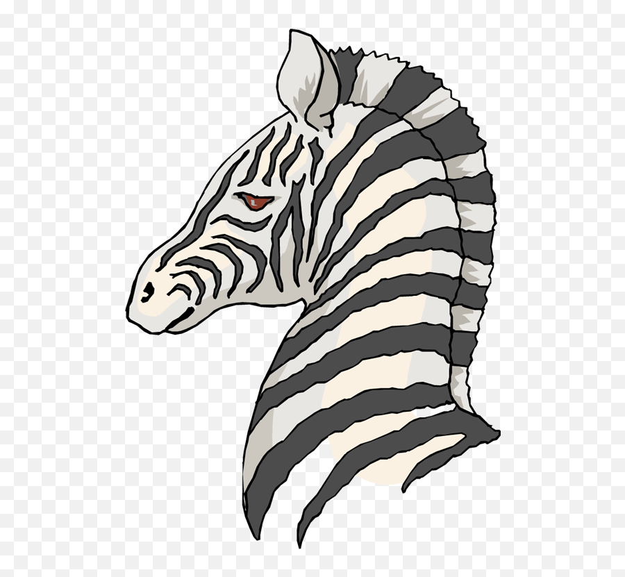 Free Zebra Clipart - Transparent Background Clip Art Zebra Drawing Png Emoji,Zebra Clipart Black And White