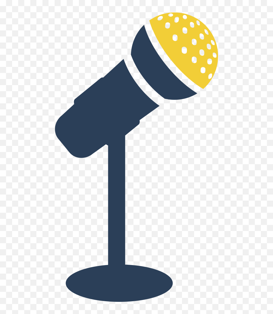 Microphone Stand Icon Png Transparent - Transparent Background Clipart Microphone Emoji,Microphone Clipart Png