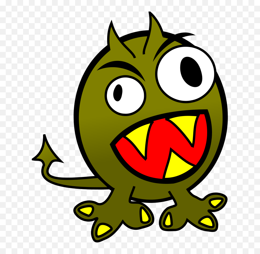 Funny Clipart - Angry Monster Clipart Emoji,Funny Clipart