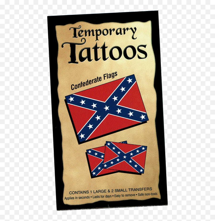 Confederate Flag Temporary Tattoos Emoji,Face Tattoos Png