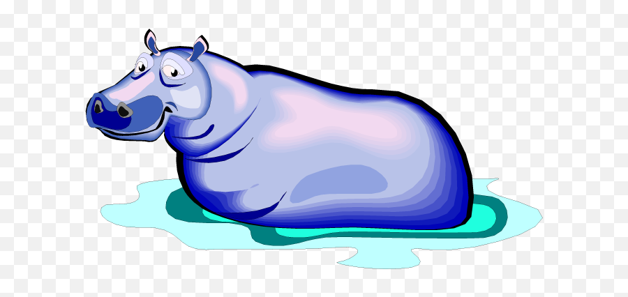 Free Hippo Clipart - Animal Figure Emoji,Hippo Clipart