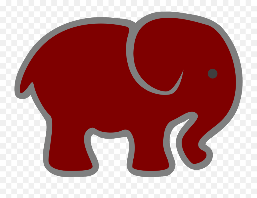 Red Baby Elephant Svg Vector Red Baby Elephant Clip Art - Animal Figure Emoji,Baby Elephant Clipart