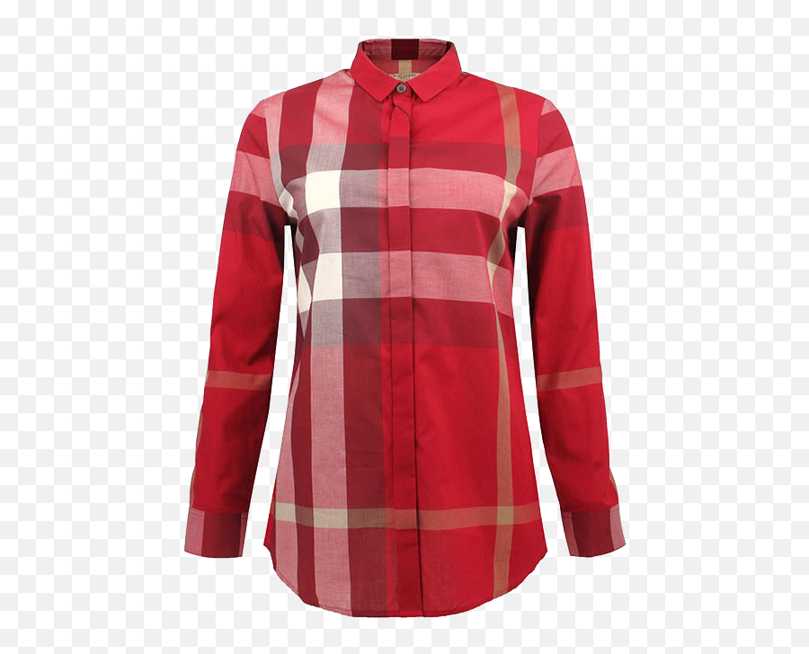 Download Burberry Plaid Shirt Front T - Shirt Ms Tartan Emoji,Checkered Clipart