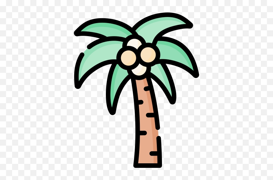 Coconut Tree - Free Food Icons Emoji,Tree Illustration Png