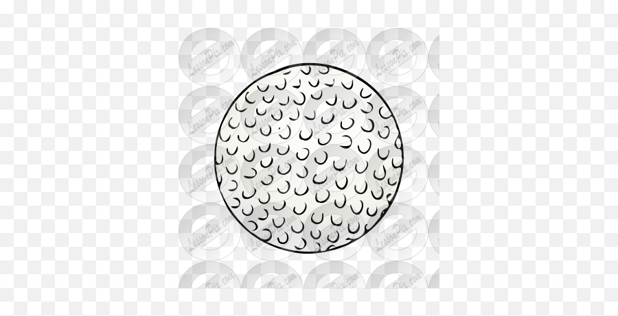 Golf Ball Picture For Classroom - Dot Emoji,Golf Ball Clipart