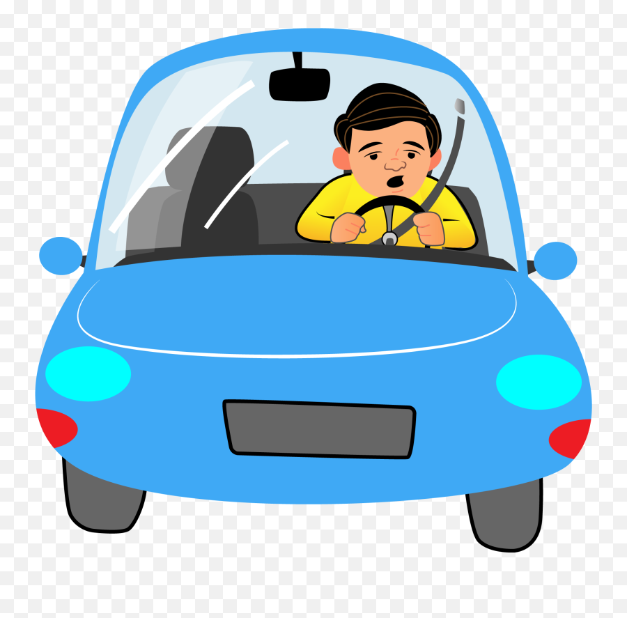 Drive Drowsy - Drive A Car Png Emoji,Wake Up Clipart