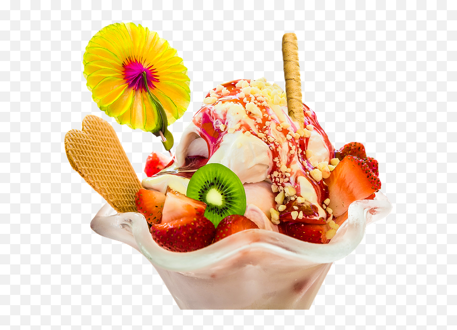 Download Ice Cream Sundae Free Clipart - Fruit Ice Cream Png Emoji,Ice Cream Sundae Clipart