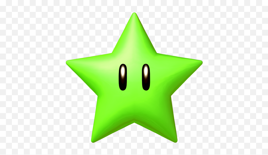 Download Green Star Smw3d - Mario Transparent Green Star Emoji,Mario Star Png