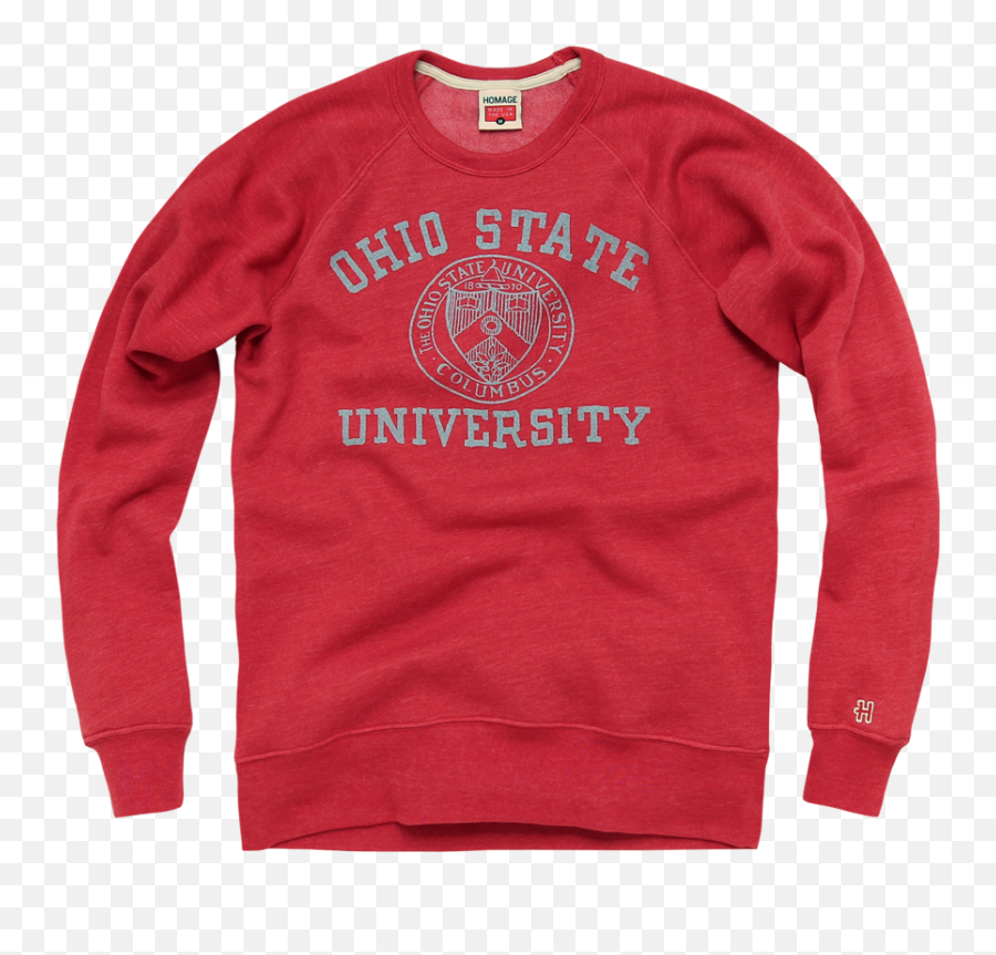 Ohio State Buckeyes Shirts - Ohio State University Seal Crew Neck Sweatshirt Emoji,Ohio St Buckeyes Logo