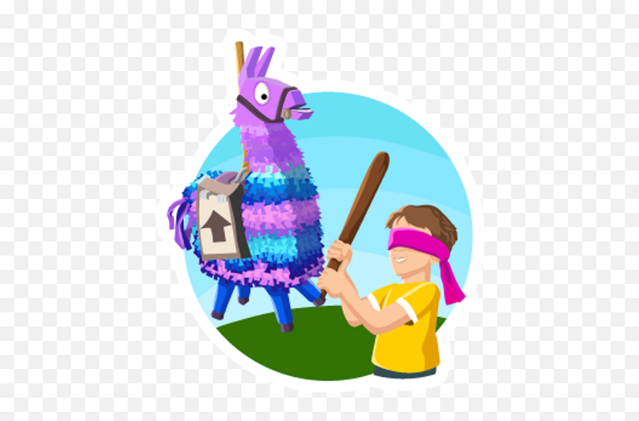 Fortnite Llama Have Fun At The Birthday Party - Sticker Mania Party Emoji,Fortnite Llama Clipart