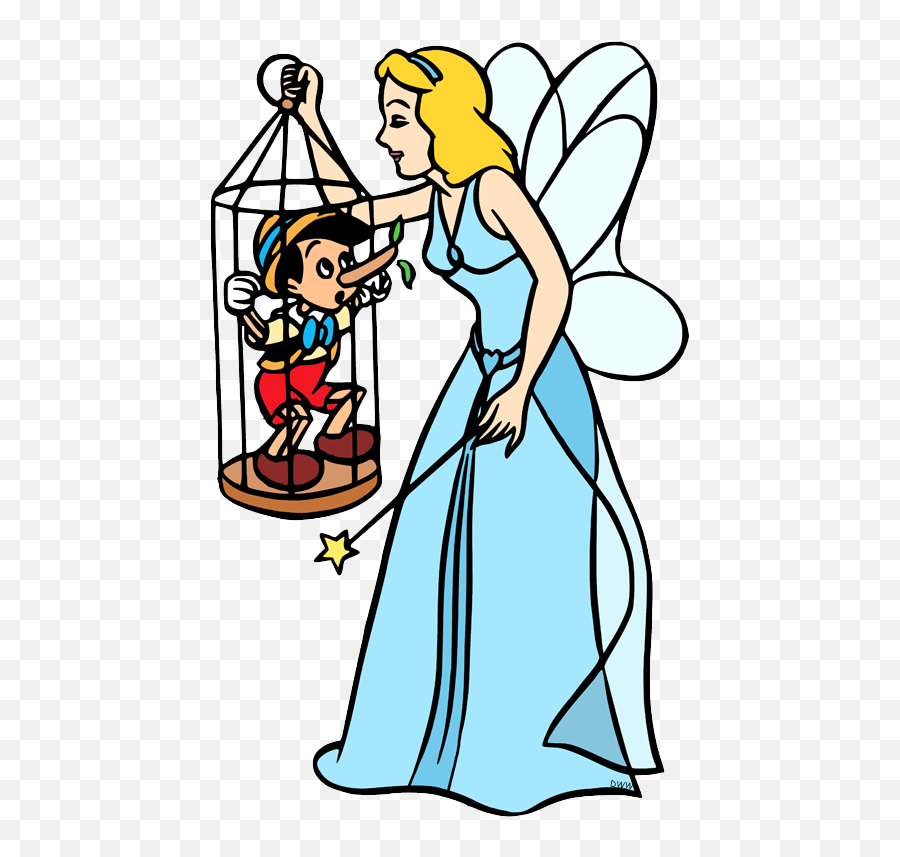 The Blue Fairy Clip Art Disney Clip Art Galore - Fairy Emoji,Pinocchio Png